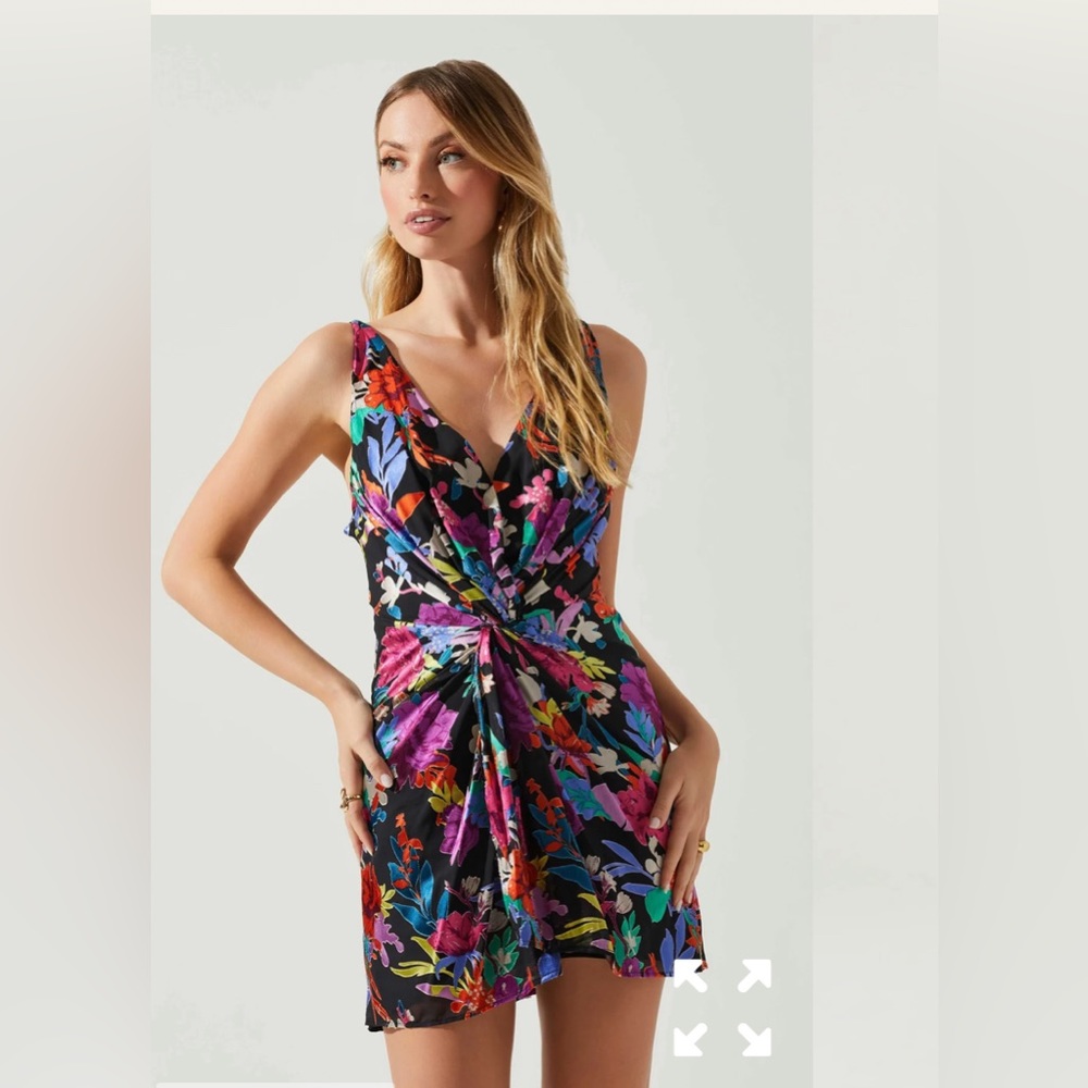Floral backless dress by ASTR The Lable